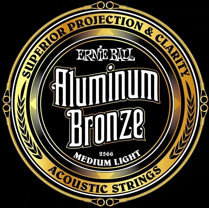 Ernieball Juego Acústica Cordes Aluminum Bronze Medium Light 12-54