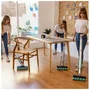 CECOTEC FreeGoWash TwiceSpray - Aspirateur balai laveur avec base d'auto-nettoyage - 60 W - Autonomie 40 min - Réservoir 450 ml - Nettoyage ciblé et homogène - Gris