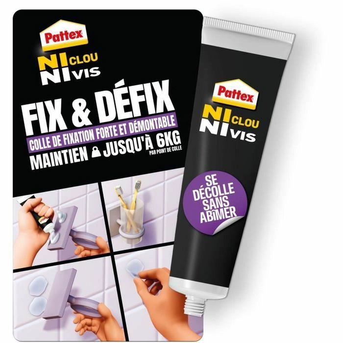 Pattex Fix & Défix Colle Fixation 44g