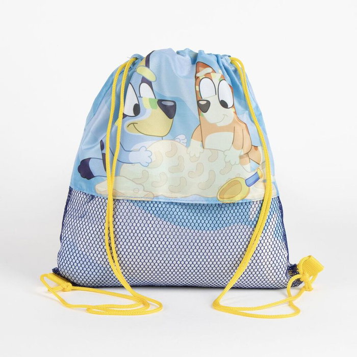 Cerdá - Sac de plage avec serviette et casquette Bluey - Pour enfant à partir de 3 ans - Dimensions 33 x 27 x 7 cm