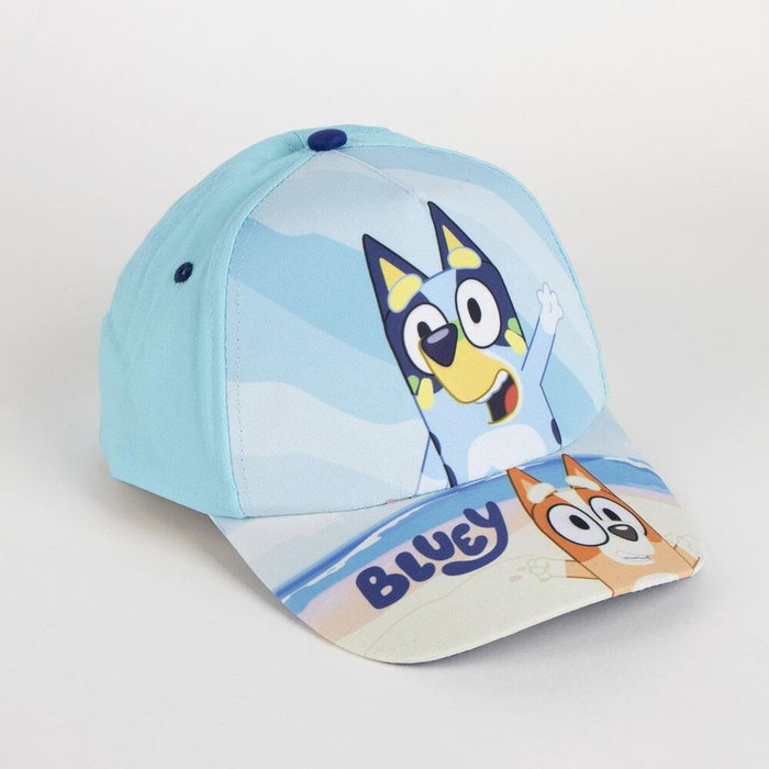 Cerdá - Sac de plage avec serviette et casquette Bluey - Pour enfant à partir de 3 ans - Dimensions 33 x 27 x 7 cm