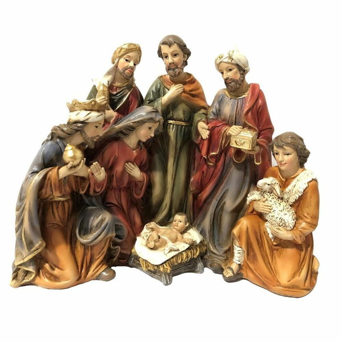 Crèche de Noël DKD Home Decor Résine (23 x 12,5 x 19,5 cm) (2 Unités) Crèche de Noël DKD Home Decor Résine (23 x 12,5 x 19,5 cm) (2 Unités)