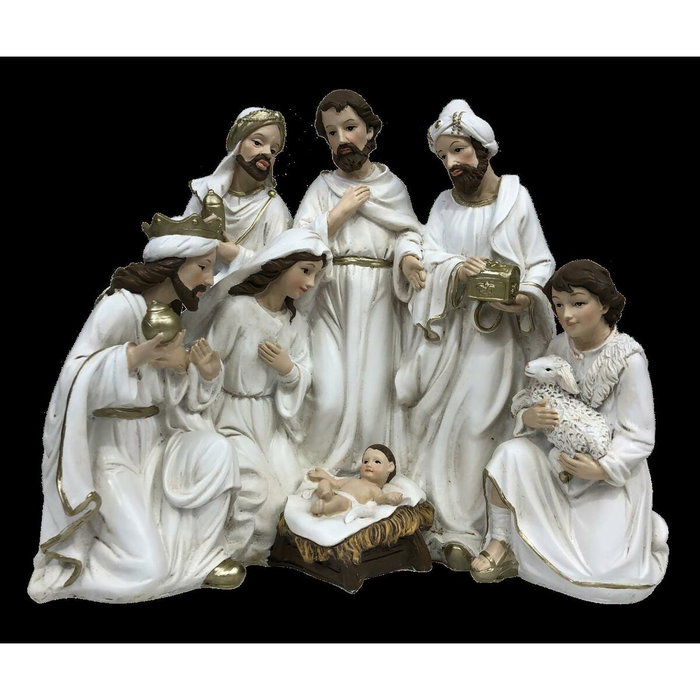 Crèche de Noël DKD Home Decor Résine (23 x 12,5 x 19,5 cm) (2 Unités) Crèche de Noël DKD Home Decor Résine (23 x 12,5 x 19,5 cm) (2 Unités)