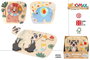 Color Baby - Puzzle en bois animaux jungle 22x20 cm - Modèles assortis - Dès 18 mois
