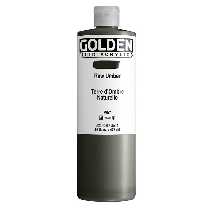 Golden Fluid Acrylic Color Terre d’Ombre Naturelle 473 ml Golden Fluid Acrylic Color Terre d’Ombre Naturelle 473 ml