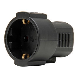 Kopp Base aériée 16A 250V, noire, max. 3 x 1,5 mm²