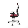 Piqueras y Crespo Chaise de Bureau avec Appui-tête 3D086G2 Bordeaux