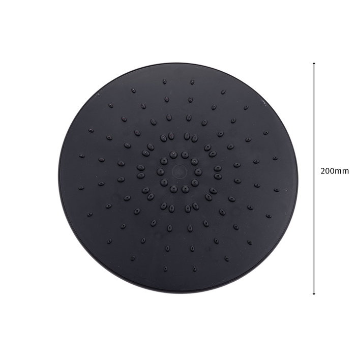 Ensemble de douche noir avec mitigeur monocommande en laiton et zinc