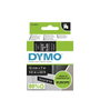 DYMO Ruban D1 Standard Blanc sur noir 12mm x 7m