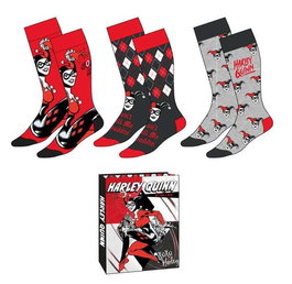 Cerdá Pack de chaussettes 3 pièces Harley Quinn, taille 36 à 43, Multicolor