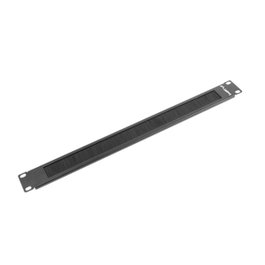 Lanberg AK-1101-B Panneau passe-câbles avec brosse 19 pouces Noir