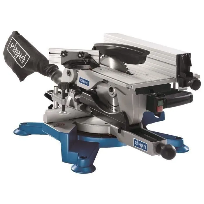 Scheppach SCHEPPACH - 254 mm 1800 W - Table supérieure HM100T Scie à Onglet Pendulaire avec Lame Carbure 60 Dents - Machine de Sciage Innovante