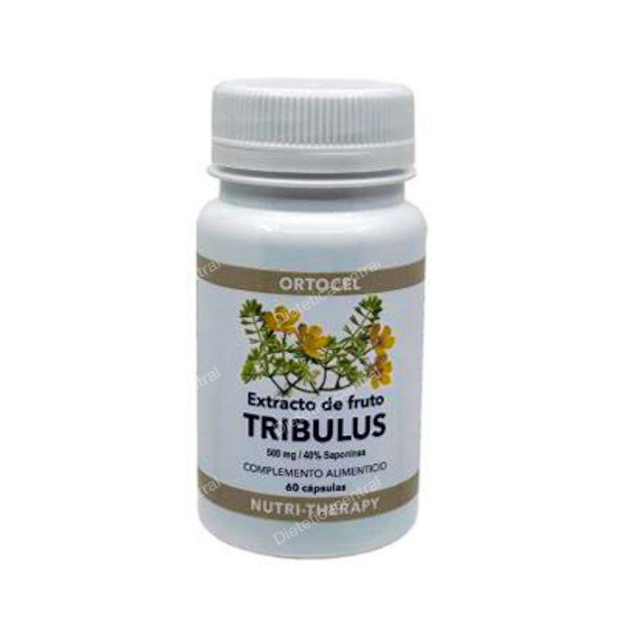 Ortocel Nutri-Therapy Tribulus 500 mg 60 Capsules - Extrait de Tribulus Terrestris standardisé à 40% de saponines - Complément alimentaire pour le soutien de la vitalité Ortocel Nutri-Therapy Tribulus 500 mg 60 Capsules - Extrait de Tribulus Terrestris standardisé à 40% de saponines - Complément alimentaire pour le soutien de la vitalité