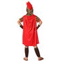 Déguisement Enfant Romain Soldat Légionnaire Complet avec Casque et Protèges-Tibias - 3-4 Ans - Polyester Multicolore