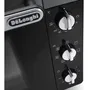 DeLonghi EO40123.S - Mini-four à chaleur tournante avec tournebroche, 40 L, 2000 W, Noir (51.5 x 44 x 36 cm)