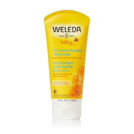 2-in-1 Gel et shampooing Weleda Baby 200 ml Calendula