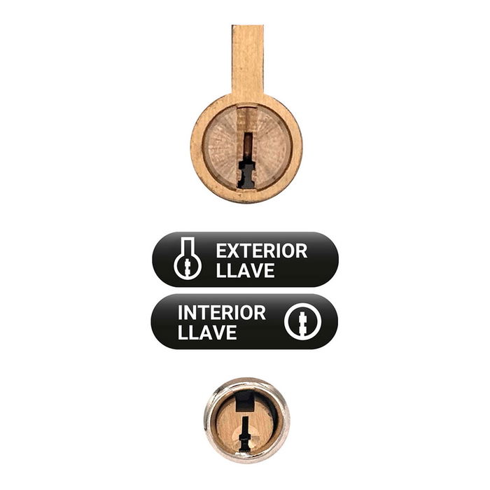 Serrure de sécurité Micel crr09 86l/50 Acier Gris 50 mm Recouvrir