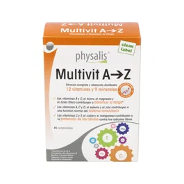 Physalis Multivit A-Z 45 comprimés - Complément alimentaire vitamines et minéraux