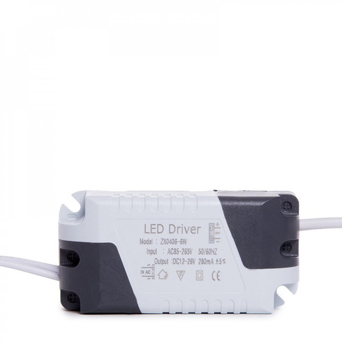Panneau LED carré blanc froid 6W 600 lm 6000K 120x120mm, 40000h [JL-GP-LZ-4]
