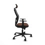 Piqueras y Crespo Chaise de Bureau Jorquera Noir et Brun foncé