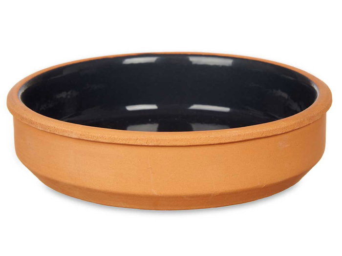LA DEHESA Set de 6 caquelons en terre cuite coloris Antracita 16 cm