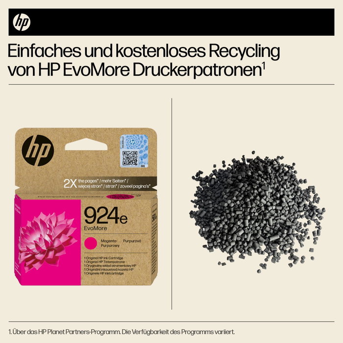 HP HP Ink 924E / 4K0U8NE Magenta XL HP HP Ink 924E / 4K0U8NE Magenta XL
