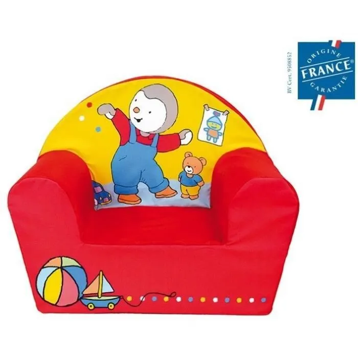 Fun House T'CHOUPI Fauteuil Club Enfant en Mousse Léger et Housse Lavable, 42x52x33 cm Fun House T'CHOUPI Fauteuil Club Enfant en Mousse Léger et Housse Lavable, 42x52x33 cm
