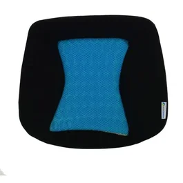 Kine Travel Coussin de siège ergonomique à mémoire de forme avec gel, noir et bleu - Modèle 169842