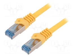 LOGILINK Cordon de raccordement S/FTP Cat 6a RJ45, 1,5m, jaune