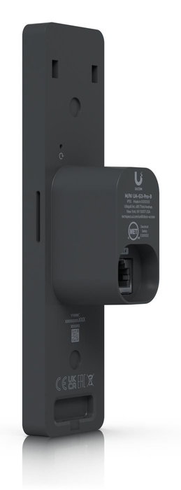 Ubiquiti Interphone RFID biométrique tactile 4,7" avec vidéo, Bluetooth, NFC, déverrouillage facial et par code PIN, résistance IP55, alimentation PoE