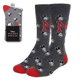 Cerdá Chaussettes Mickey T3845, uni, pour pointures 38 à 45