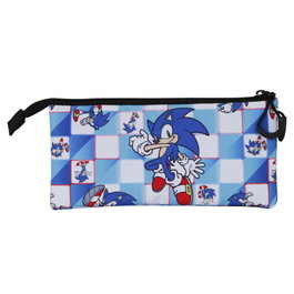 KARACTERMANIA Trousse Blue Lay Sonic The Hedgehog triple