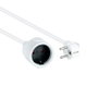Nanocable Câble Alimentation Schuko 2 m Blanc 16A 250V CEE7 Mâle-Femelle Prolongateur