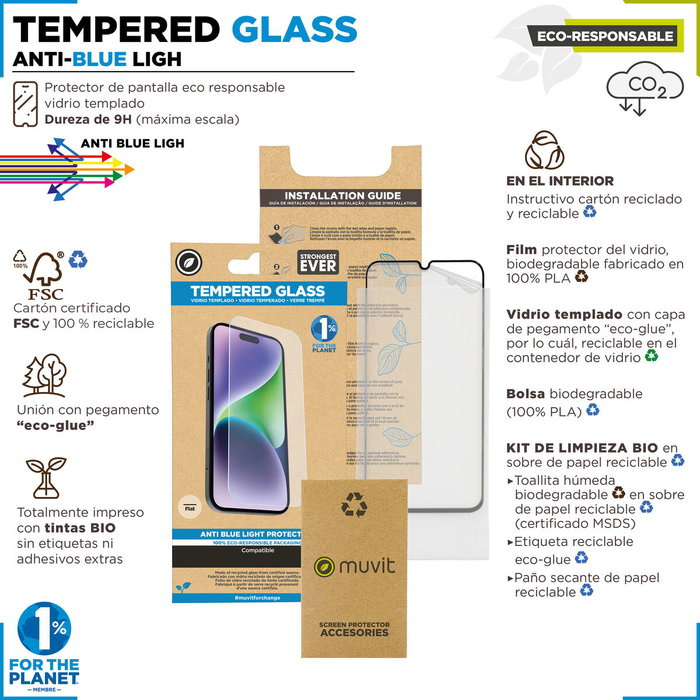 Film Protecteur pour Téléphone Portable Muvit for Change