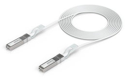 Ubiquiti Câble DAC Uplink SFP28 vers SFP28 PVC Blanc 3 m - Câble Direct Attach pour Interconnexion UniFi 25G/10G/1Gbps