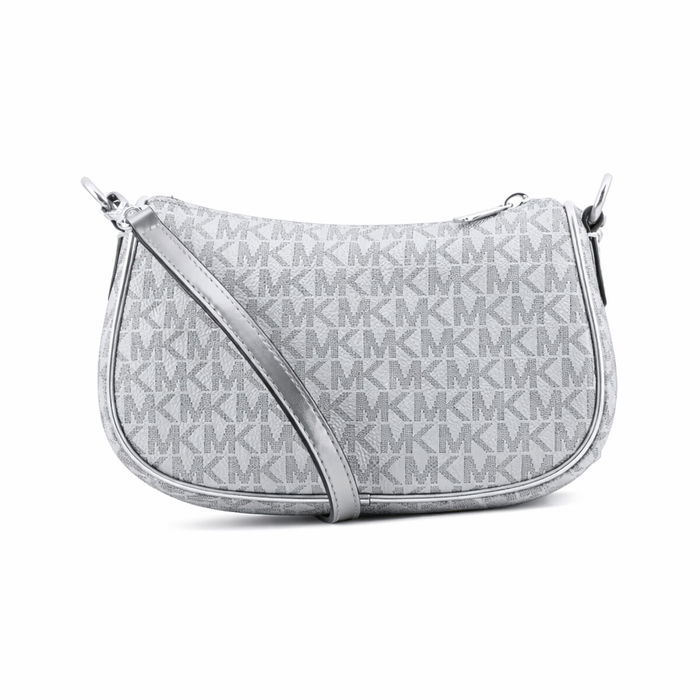 Sac à Bandoulière Michael Kors Carmela Gris 20 x 12 x 7 cm