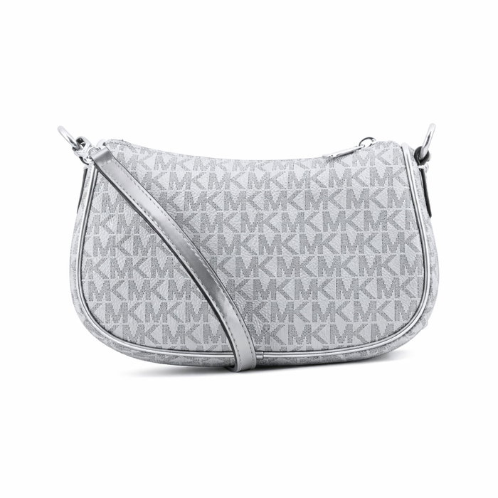 Sac à Bandoulière Michael Kors Carmela Gris 20 x 12 x 7 cm
