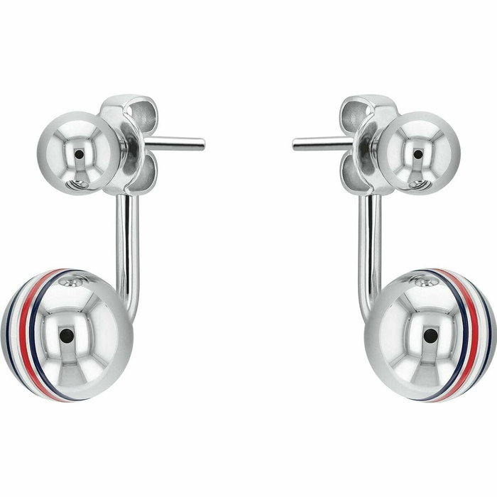 Tommy Hilfiger Boucles d'oreilles en acier inoxydable gris 8mm Tommy Hilfiger Boucles d'oreilles en acier inoxydable gris 8mm