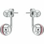 Tommy Hilfiger Boucles d'oreilles en acier inoxydable gris 8mm