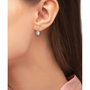 Tommy Hilfiger Boucles d'oreilles en acier inoxydable gris 8mm