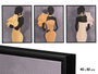 GIFTDECOR Lot de 6 Tableaux Femme Assortis 40x50cm, Cadre Noir