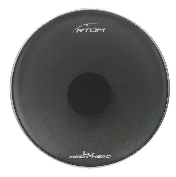 RTOM LV Mesh Head 12" Parche de Maille pour Batterie Acoustique - Réduction de Volume - Pratique Silencieuse