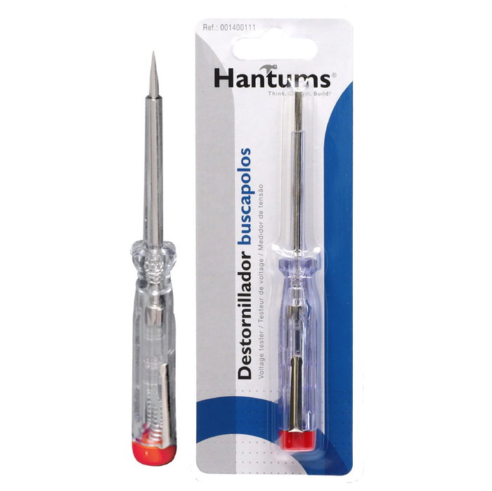 Hantums Tournevis testeur de tension 140mm 100-250V AC/DC