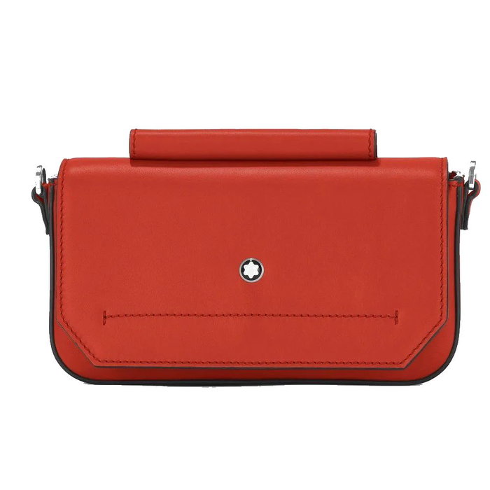 Montblanc MB198021 Mini-sac Soft en cuir rouge Montblanc MB198021 Mini-sac Soft en cuir rouge