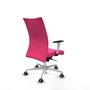 Piqueras Y Crespo Chaise de direction Albacete Rose, mécanisme Synchro, base aluminium