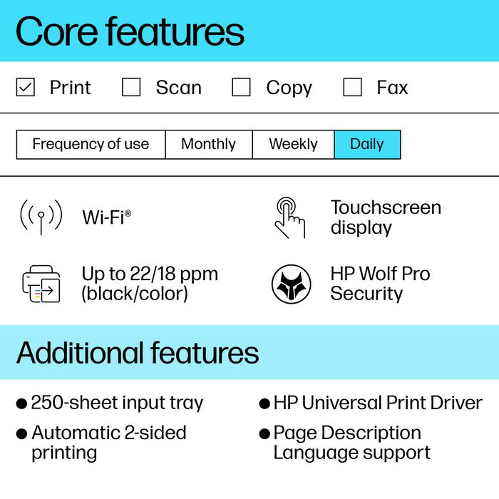 HP OfficeJet Pro 9110b - Imprimante couleur multifonction sans fil avec recto verso automatique, écran tactile et port USB pour bureau