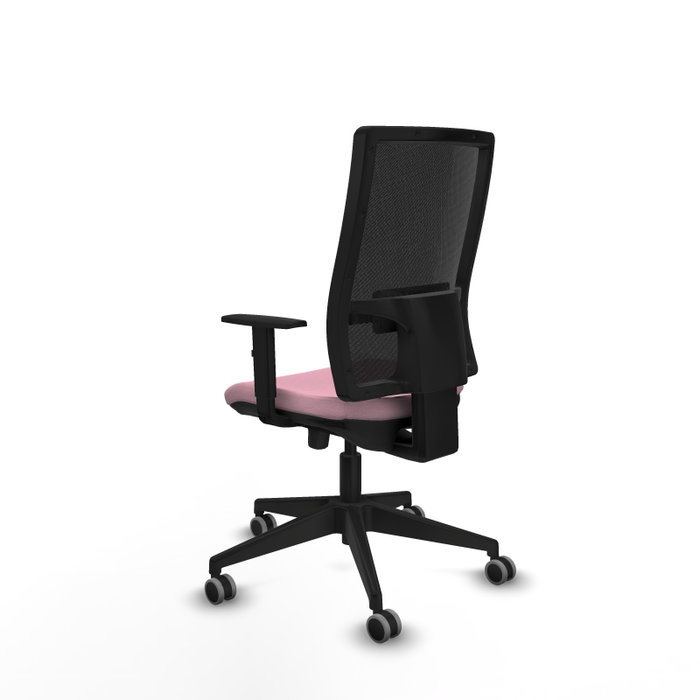 Piqueras y Crespo Chaise de Bureau Horna Rose et Noir