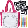 Lansay Styl'bag Blopens - Kit créatif avec 4 feutres souffleurs, 5 pochoirs et 1 sac à colorier licorne - Jeu aérographique lavable pour enfants dès 6 ans