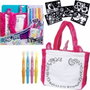 Lansay Styl'bag Licorne - Kit de dessin avec 5 pochoirs et sac