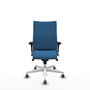 Piqueras Y Crespo Albacete confidente - Chaise de bureau bleu clair avec mécanisme synchrone